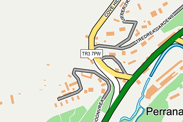 TR3 7PW map - OS OpenMap – Local (Ordnance Survey)