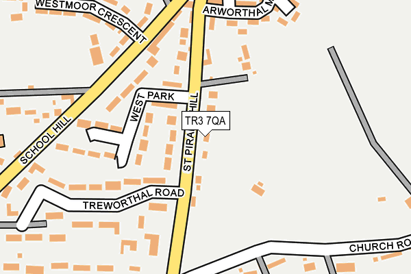TR3 7QA map - OS OpenMap – Local (Ordnance Survey)