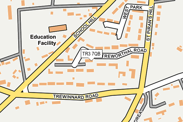 TR3 7QB map - OS OpenMap – Local (Ordnance Survey)
