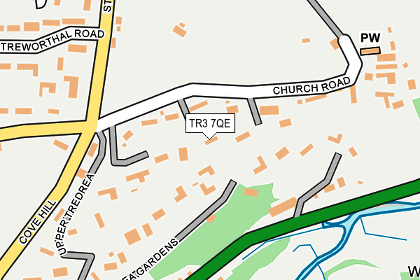 TR3 7QE map - OS OpenMap – Local (Ordnance Survey)