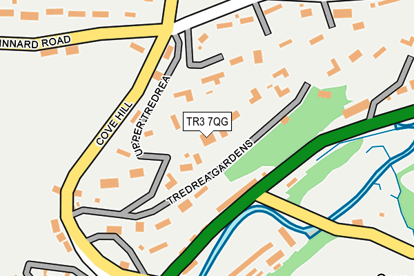 TR3 7QG map - OS OpenMap – Local (Ordnance Survey)