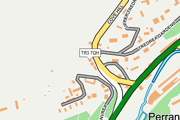 TR3 7QH map - OS OpenMap – Local (Ordnance Survey)