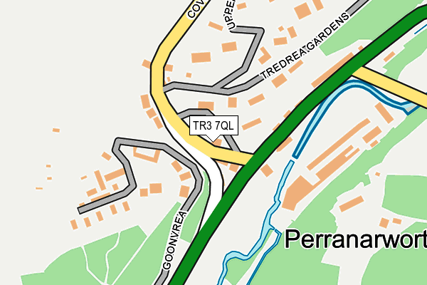 TR3 7QL map - OS OpenMap – Local (Ordnance Survey)