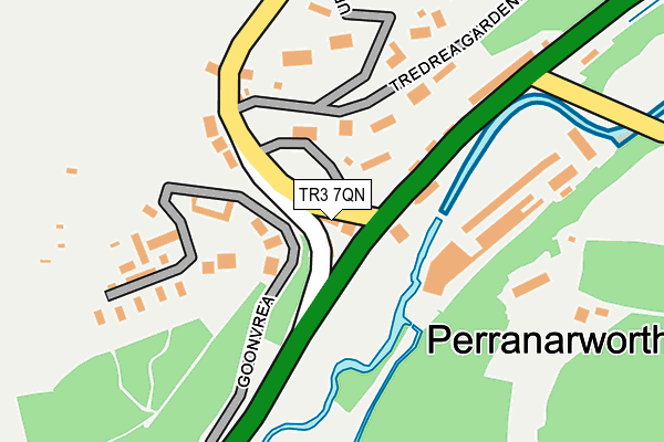 TR3 7QN map - OS OpenMap – Local (Ordnance Survey)