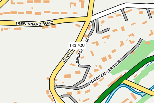 TR3 7QU map - OS OpenMap – Local (Ordnance Survey)