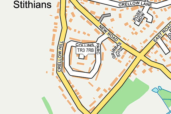 TR3 7RB map - OS OpenMap – Local (Ordnance Survey)