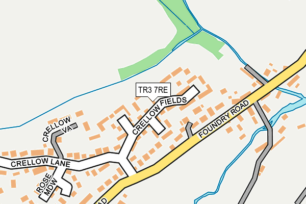 TR3 7RE map - OS OpenMap – Local (Ordnance Survey)