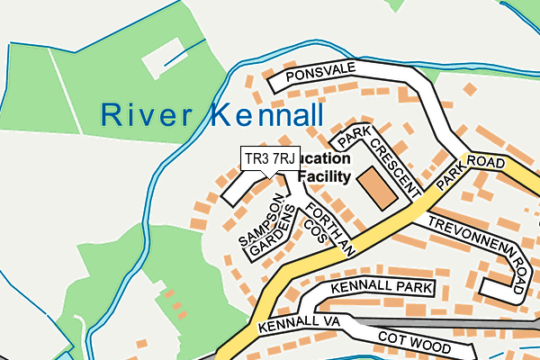 TR3 7RJ map - OS OpenMap – Local (Ordnance Survey)