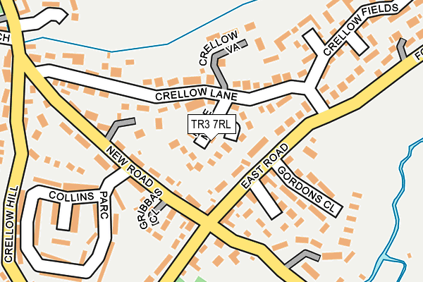 TR3 7RL map - OS OpenMap – Local (Ordnance Survey)