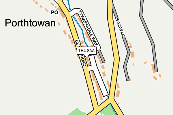 TR4 8AA map - OS OpenMap – Local (Ordnance Survey)