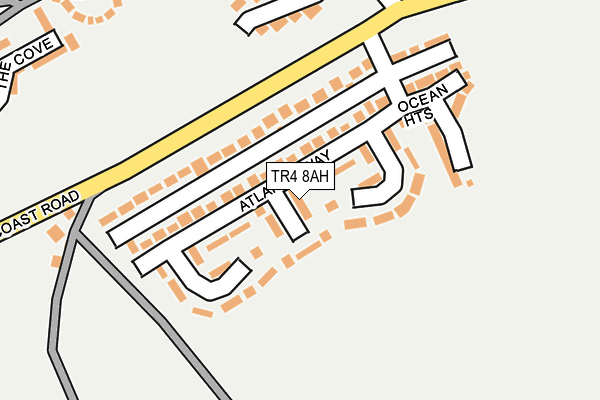 TR4 8AH map - OS OpenMap – Local (Ordnance Survey)