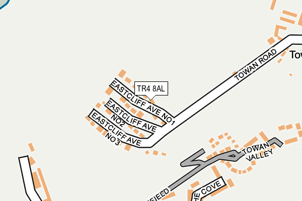 TR4 8AL map - OS OpenMap – Local (Ordnance Survey)