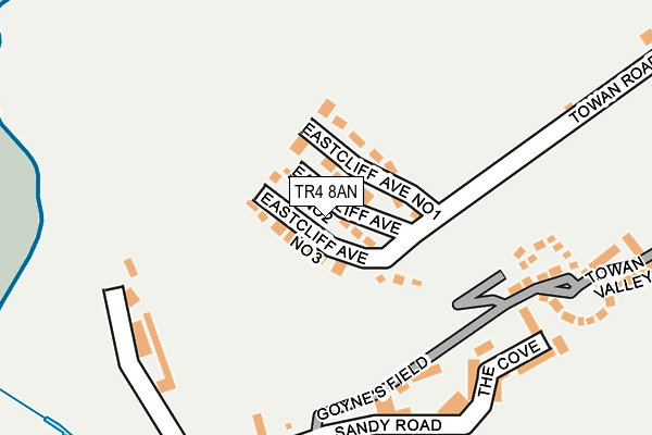 TR4 8AN map - OS OpenMap – Local (Ordnance Survey)