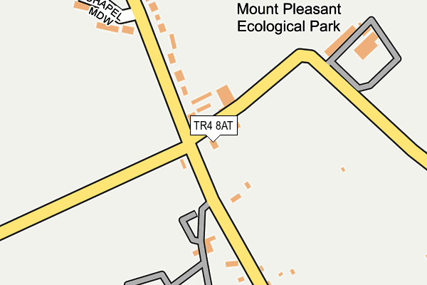 TR4 8AT map - OS OpenMap – Local (Ordnance Survey)