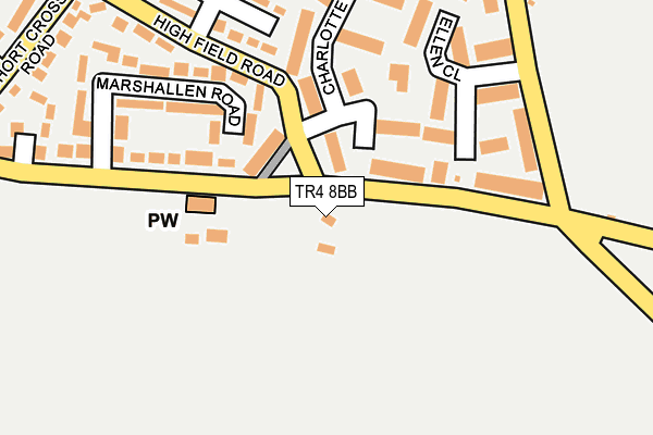 TR4 8BB map - OS OpenMap – Local (Ordnance Survey)