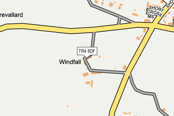 TR4 8DF map - OS OpenMap – Local (Ordnance Survey)