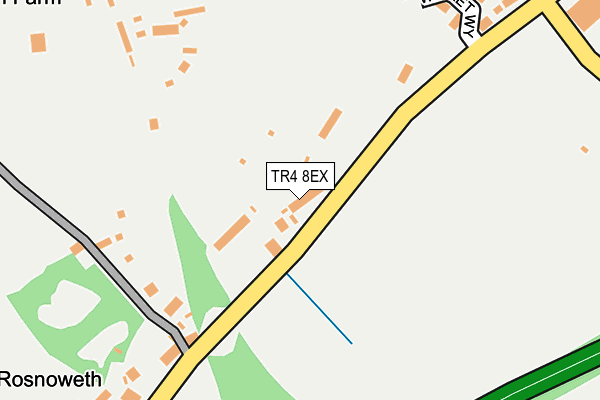 TR4 8EX map - OS OpenMap – Local (Ordnance Survey)