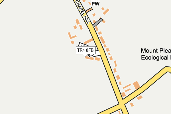 TR4 8FB map - OS OpenMap – Local (Ordnance Survey)