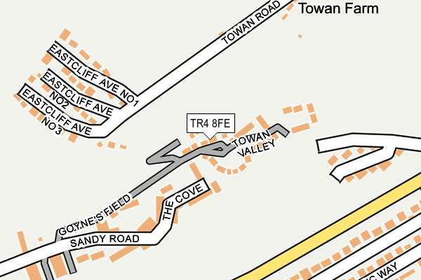 TR4 8FE map - OS OpenMap – Local (Ordnance Survey)