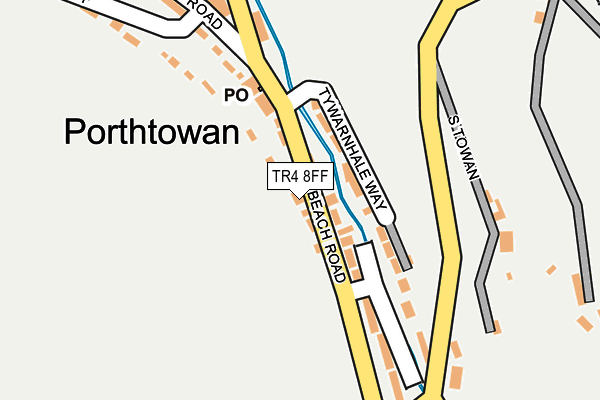 TR4 8FF map - OS OpenMap – Local (Ordnance Survey)