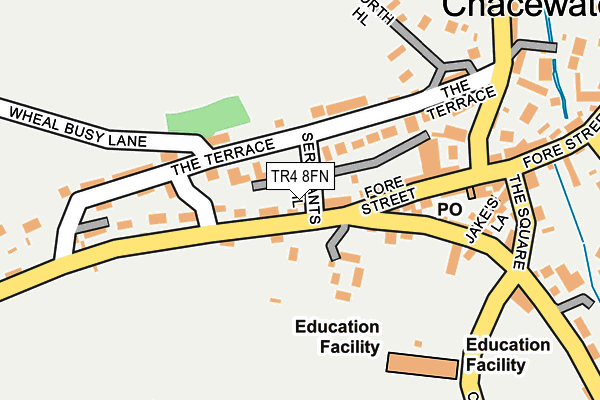TR4 8FN map - OS OpenMap – Local (Ordnance Survey)