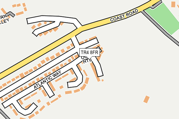 TR4 8FR map - OS OpenMap – Local (Ordnance Survey)
