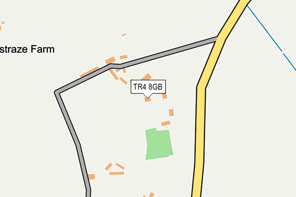 TR4 8GB map - OS OpenMap – Local (Ordnance Survey)