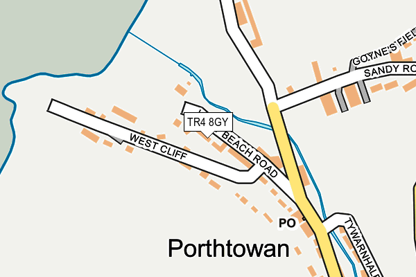 TR4 8GY map - OS OpenMap – Local (Ordnance Survey)