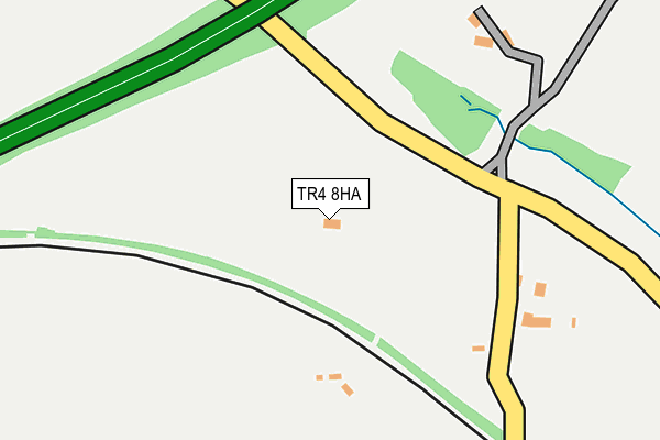 TR4 8HA map - OS OpenMap – Local (Ordnance Survey)