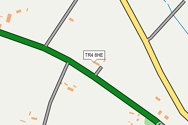 TR4 8HE map - OS OpenMap – Local (Ordnance Survey)