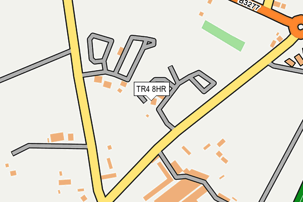 TR4 8HR map - OS OpenMap – Local (Ordnance Survey)