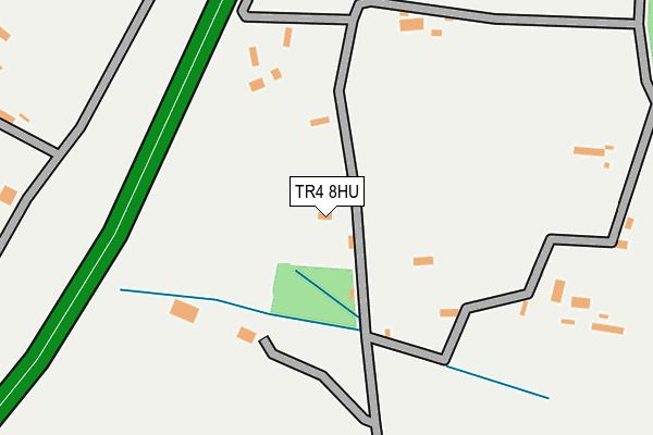 TR4 8HU map - OS OpenMap – Local (Ordnance Survey)