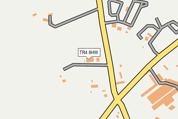 TR4 8HW map - OS OpenMap – Local (Ordnance Survey)