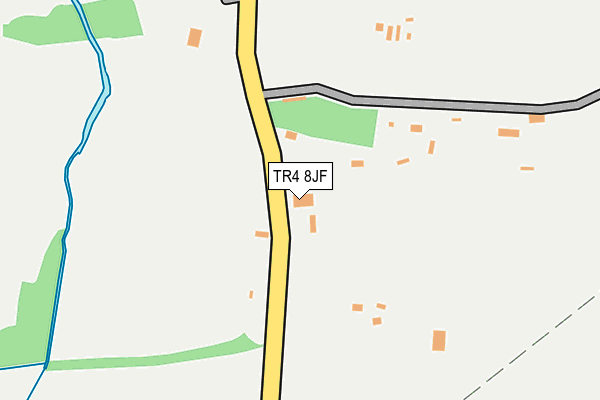 TR4 8JF map - OS OpenMap – Local (Ordnance Survey)