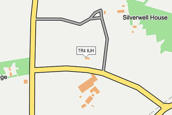 TR4 8JH map - OS OpenMap – Local (Ordnance Survey)
