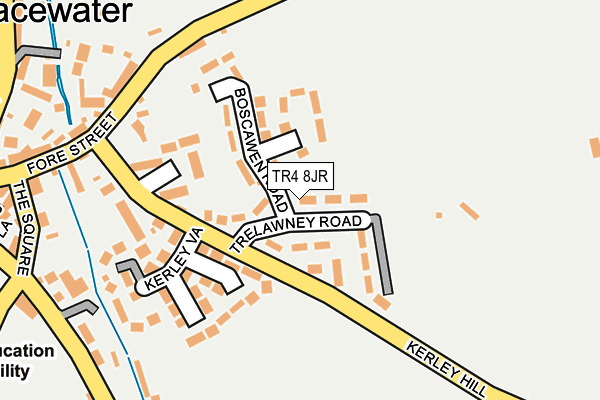 TR4 8JR map - OS OpenMap – Local (Ordnance Survey)