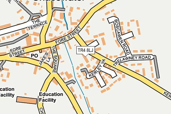TR4 8LJ map - OS OpenMap – Local (Ordnance Survey)