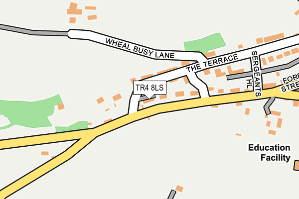 TR4 8LS map - OS OpenMap – Local (Ordnance Survey)