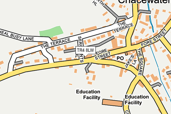 TR4 8LW map - OS OpenMap – Local (Ordnance Survey)