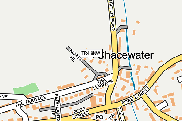 TR4 8NW map - OS OpenMap – Local (Ordnance Survey)