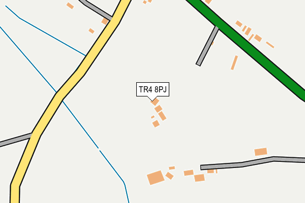 TR4 8PJ map - OS OpenMap – Local (Ordnance Survey)