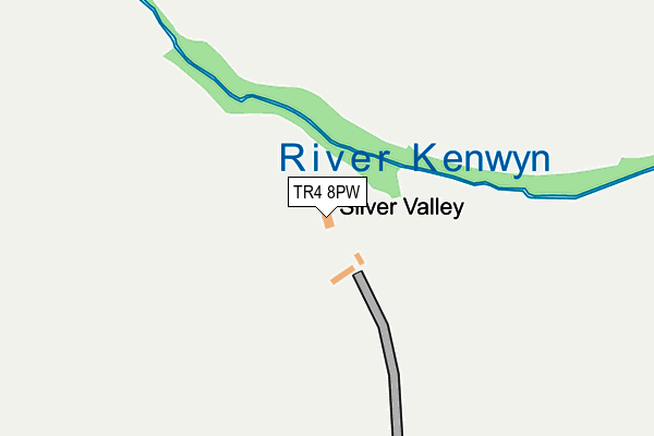 TR4 8PW map - OS OpenMap – Local (Ordnance Survey)
