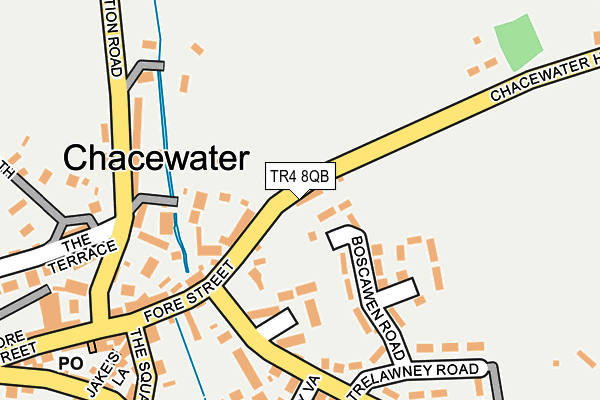 TR4 8QB map - OS OpenMap – Local (Ordnance Survey)