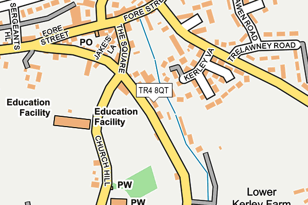 TR4 8QT map - OS OpenMap – Local (Ordnance Survey)
