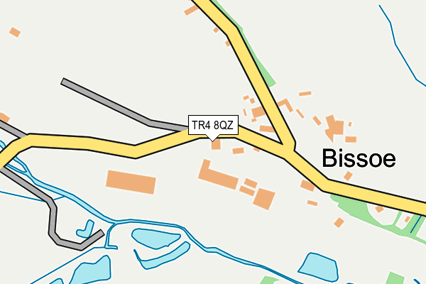 TR4 8QZ map - OS OpenMap – Local (Ordnance Survey)