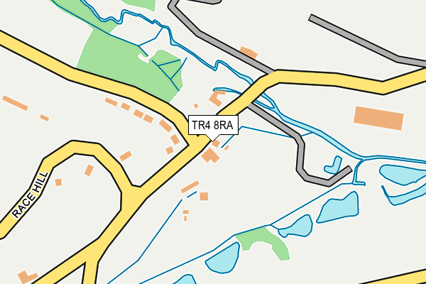 TR4 8RA map - OS OpenMap – Local (Ordnance Survey)