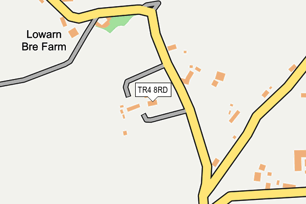 TR4 8RD map - OS OpenMap – Local (Ordnance Survey)
