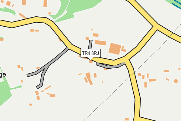 TR4 8RJ map - OS OpenMap – Local (Ordnance Survey)