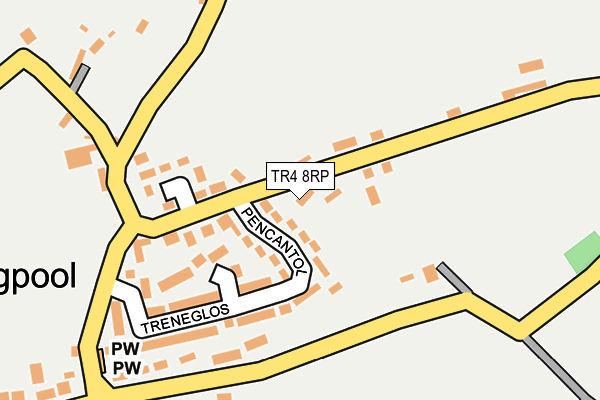 TR4 8RP map - OS OpenMap – Local (Ordnance Survey)