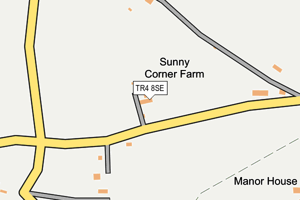 TR4 8SE map - OS OpenMap – Local (Ordnance Survey)